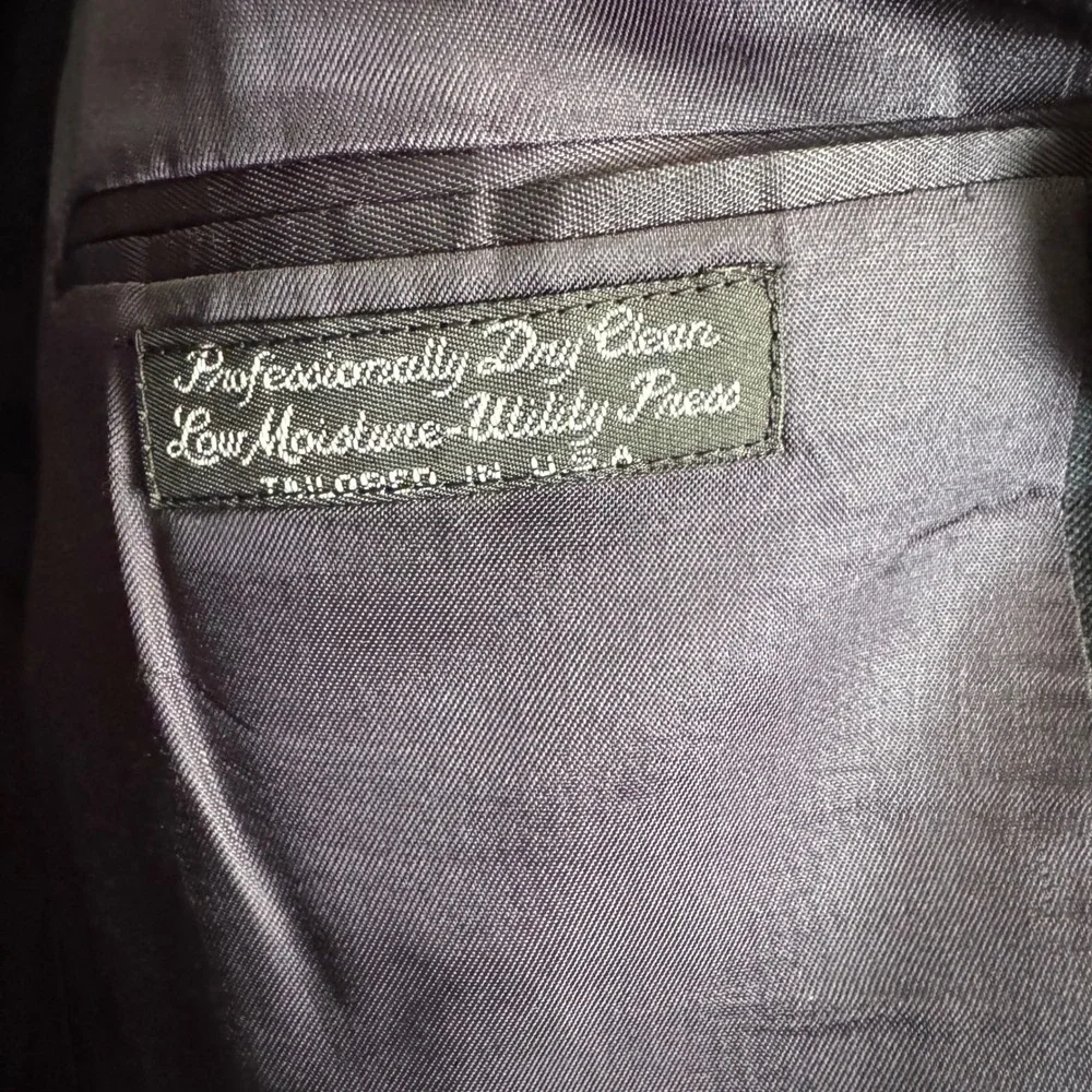 Vintage Christian Dior Monsieur Blazer‎ Mens 41L Navy Pinstripe Jacket